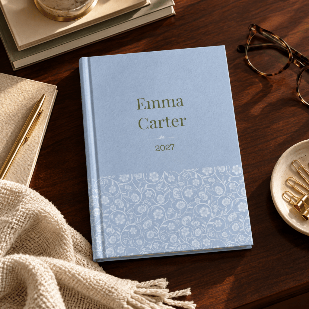 Blue Floral 2027 Planner